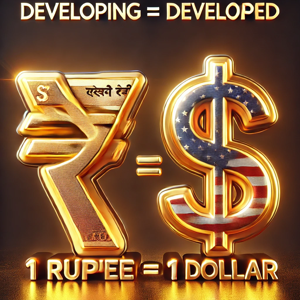 I US Dollar equals 1 Indian Rupees