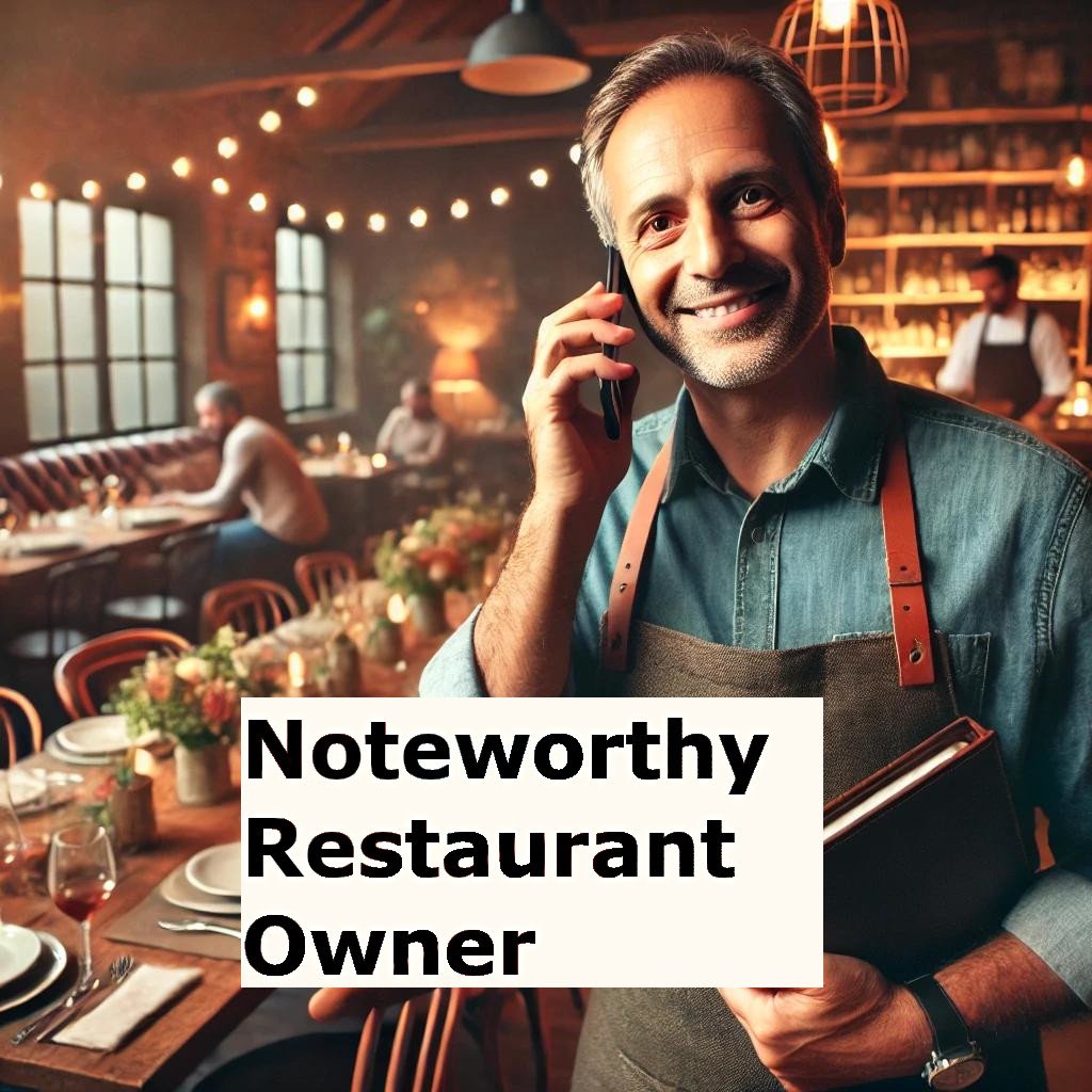 Noteworthy restaurant-owner