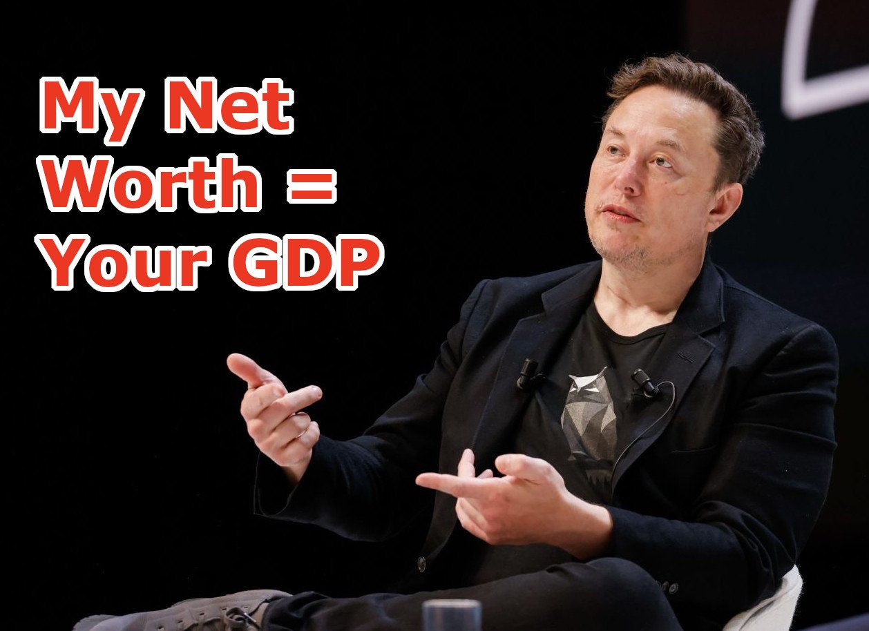 Elon Musk net worth vs GDP of India